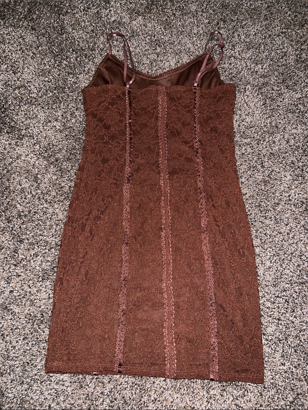 Forever 21 Brown Lace Bodycon Slip Dress - Picture 3 of 6